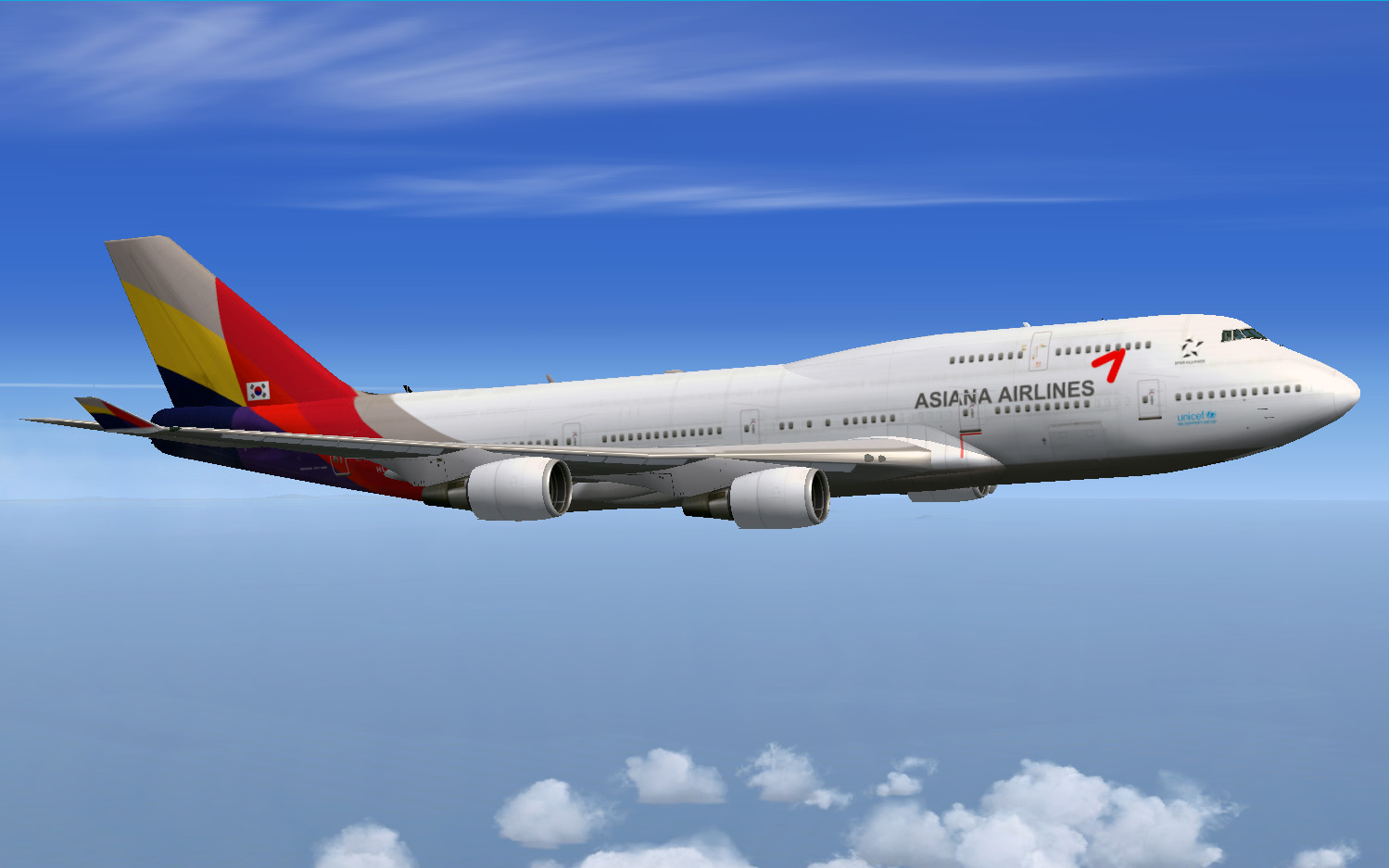 Fsx Asiana Boeing 747-48E — 1