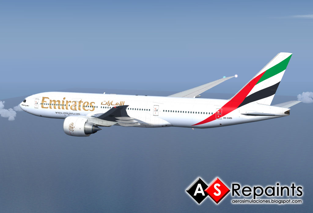 Emirates Boeing 777-200Lr Fsx — 1