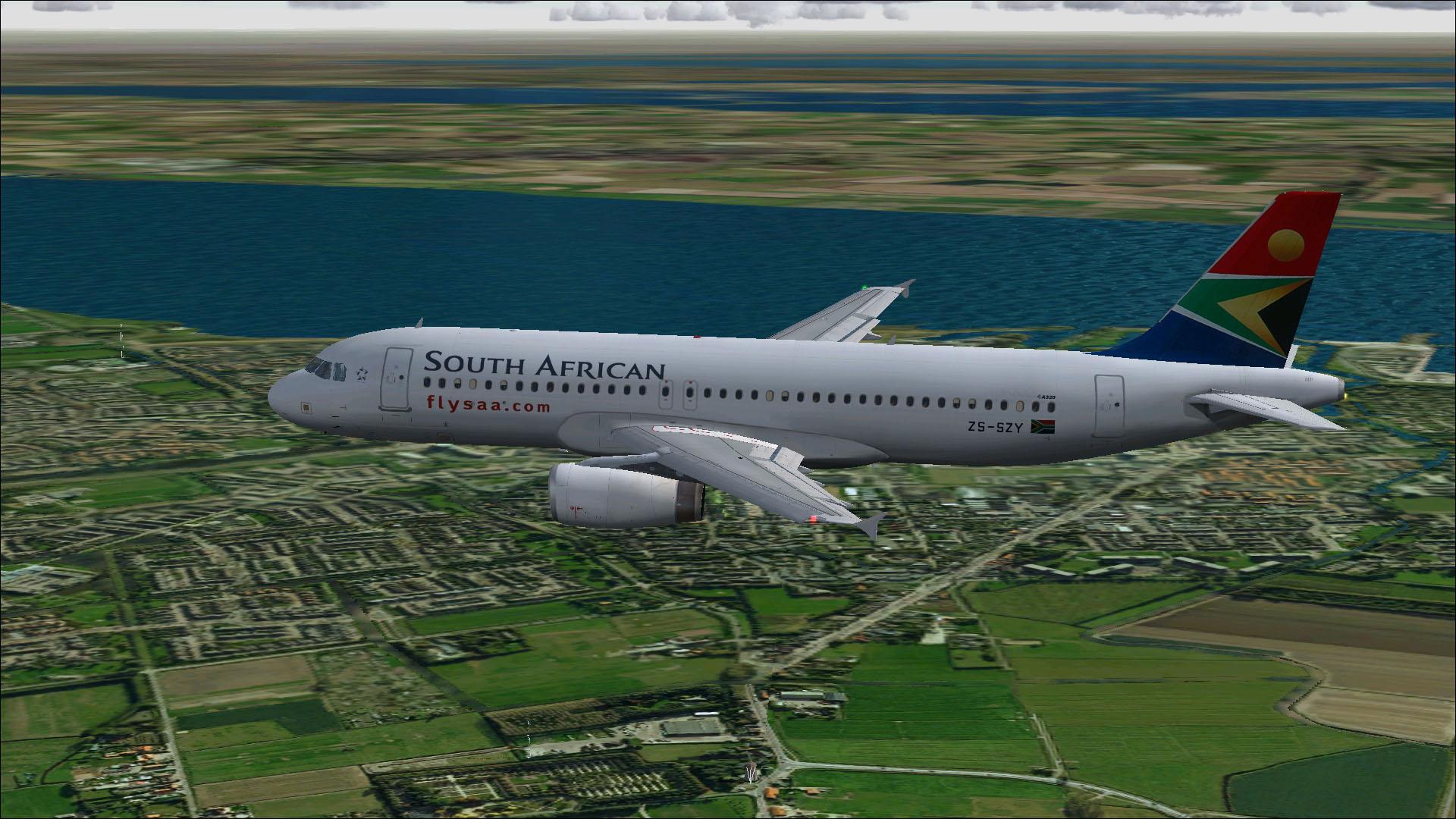 Fs2004/Fsx Project Airbus A320-232 South African Airways — 1