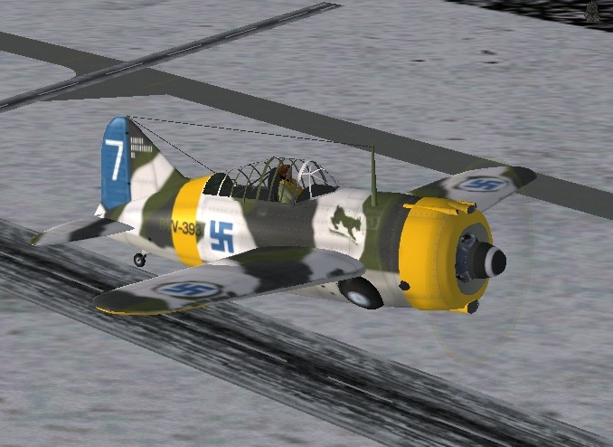Fs2004/Fsx Brewster B339D Ww2 Fighter — 1