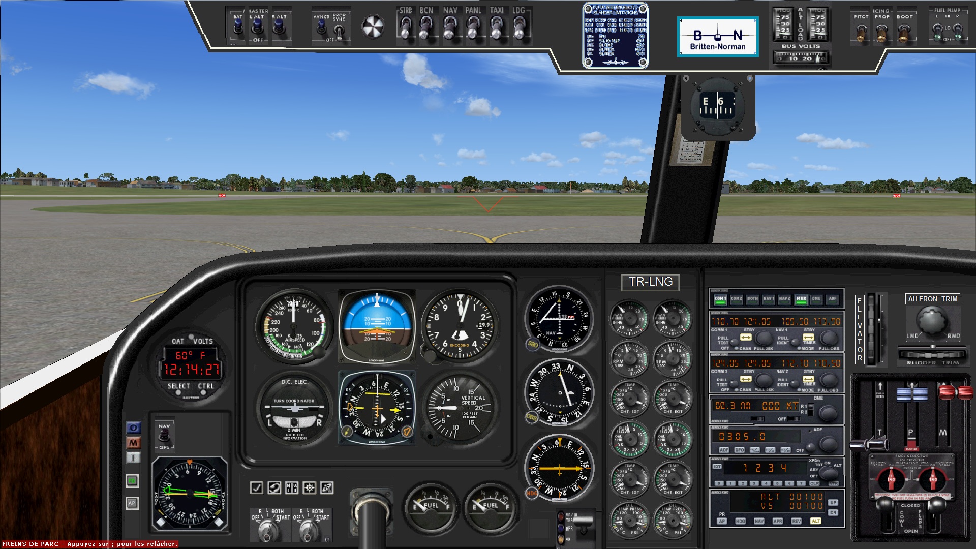 2D Wide Panel - Britten Norman Bn-2 Islander For Fs9 And Fsx — 1
