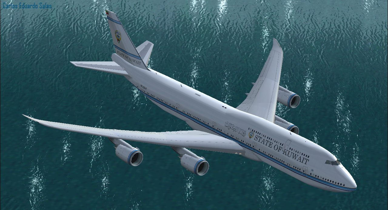 Fs2004/Fsx Boeing 747-8 Intercontinental State Of Kuwait — 1