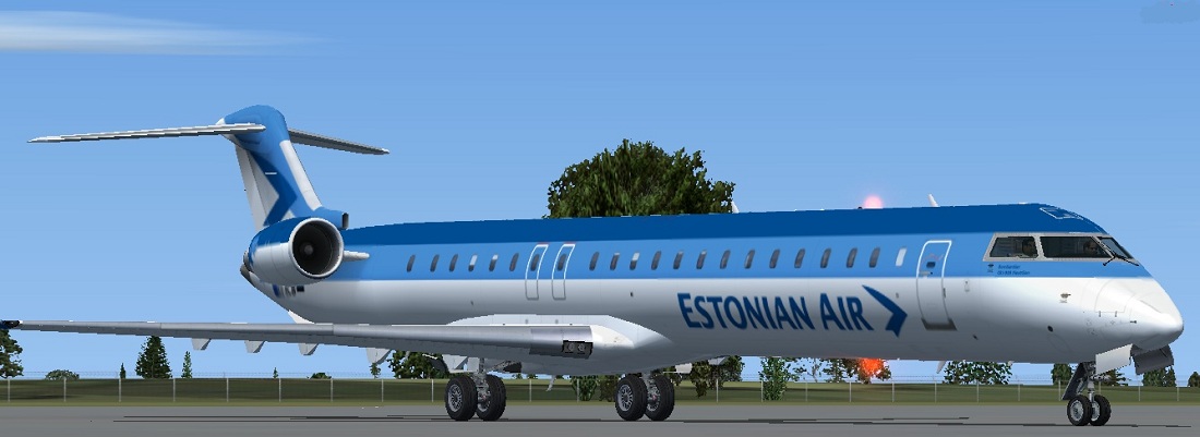 Fs2004/Fsx Estonian Air Crj-900Er Complete Package For Fs2004 And Fsx Of The Posky Bombard — 1