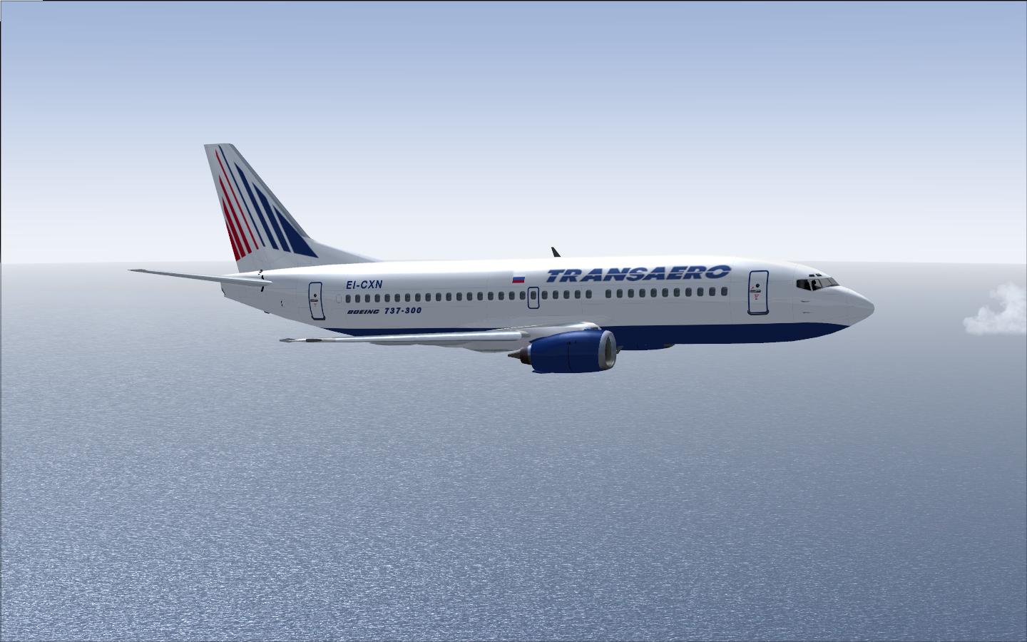 Fs2004/Fsx Transaero Boeing 737-329, Registration Ei-Cxn — 1