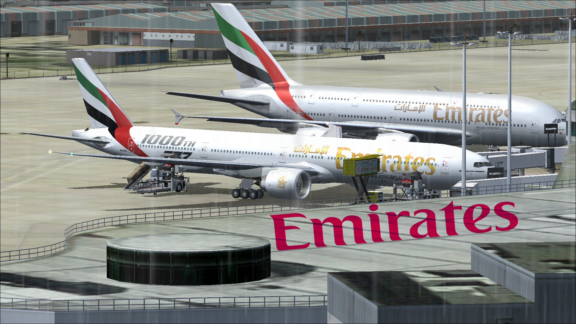 Fs2004 Fsx Emirates B777-31H 1000Th — 1