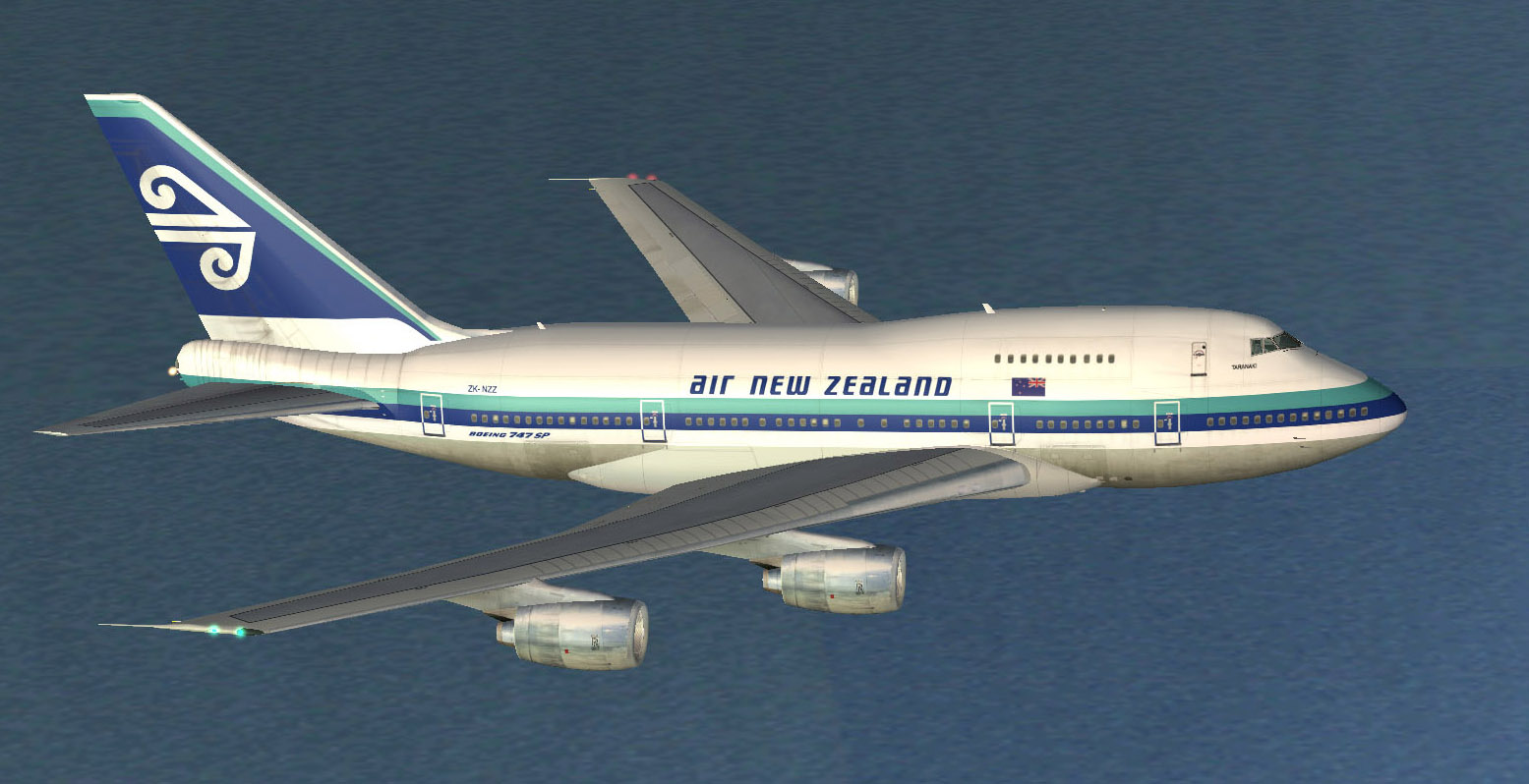 Fs2004 Boeing 747Sp Air New Zealand Zk-Nzz