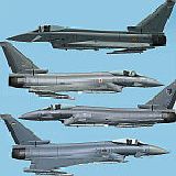 Eurofighter Collection Edition, Germany, Raf, Portugal, Italy, Spany For Fs2004 And Fs2002