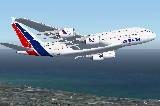 Flightsim Fs2004/Fs9/Fs2004 Airbus A380-800 Paintkit/ White Livery High Quality Gmax Model — 1