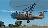 Fs2002 Focke-Achgelis Fa-223 Drache Helicopter German Transport Helicopter Built By Focke-