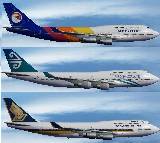 Fs2004 - Default 747-400 - 3 Covering/Liveries - Air Pacific, Air New Zealand, Singapore A