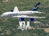 A Finnair Repaint Of The Airbus A380-800 Largest Passenger Jet In The World.the Gmax Model