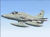 A-4Ar Fightinghawk For Fs2004.- New Texture.- Model: Kazunori Ito.- Sound New (A4Sndcjl.zi