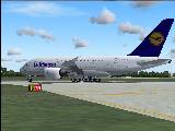 Airbus A380, Lufthansa, For Fs2004, New External Model, New Panel, Gauges, Sound And Virtu — 1