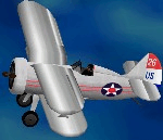 Fs2002 Usaaf Wwii Polikarpov I-15 Fighter/Bomber, Painted In A Shaded Gray With Aluminum T — 1