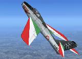 Fs2004/Fs2002 Republic F-84F Getti Tonanti Acrobatic Team Of Aeronautica Militare Italiana