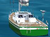 Fs2004 Ghost270 Racer Yacht V.2.0 27M Yacht With Moving Parts, Natural Lights, Authentic S — 1