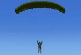 Parachute Jumper Realistic Freefall And Open Chute Flight Dynamics , Ambient Leg Animation