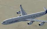 Fsx Airbus A340-600 Model With Diffuse, Bump Spec And Nightmap In Airbus Liverie — 1