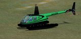 Clipperef Black W/Dark Green Stripes Justflight R44 — 1