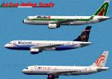 Fs2000/2002 Airbus A 320 Italian Livery Fullpackage:alitalia,Volare Group,Air Europe Textu — 1