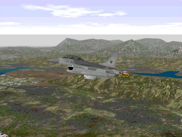 F-16 in flight