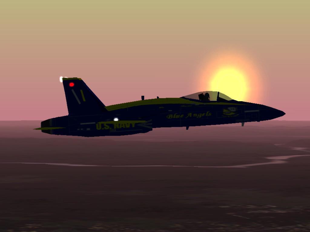 Blue Angel Sunset