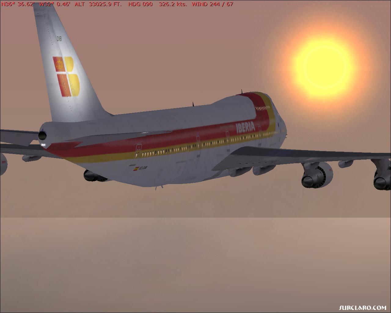 Iberia 747-200 Dawn