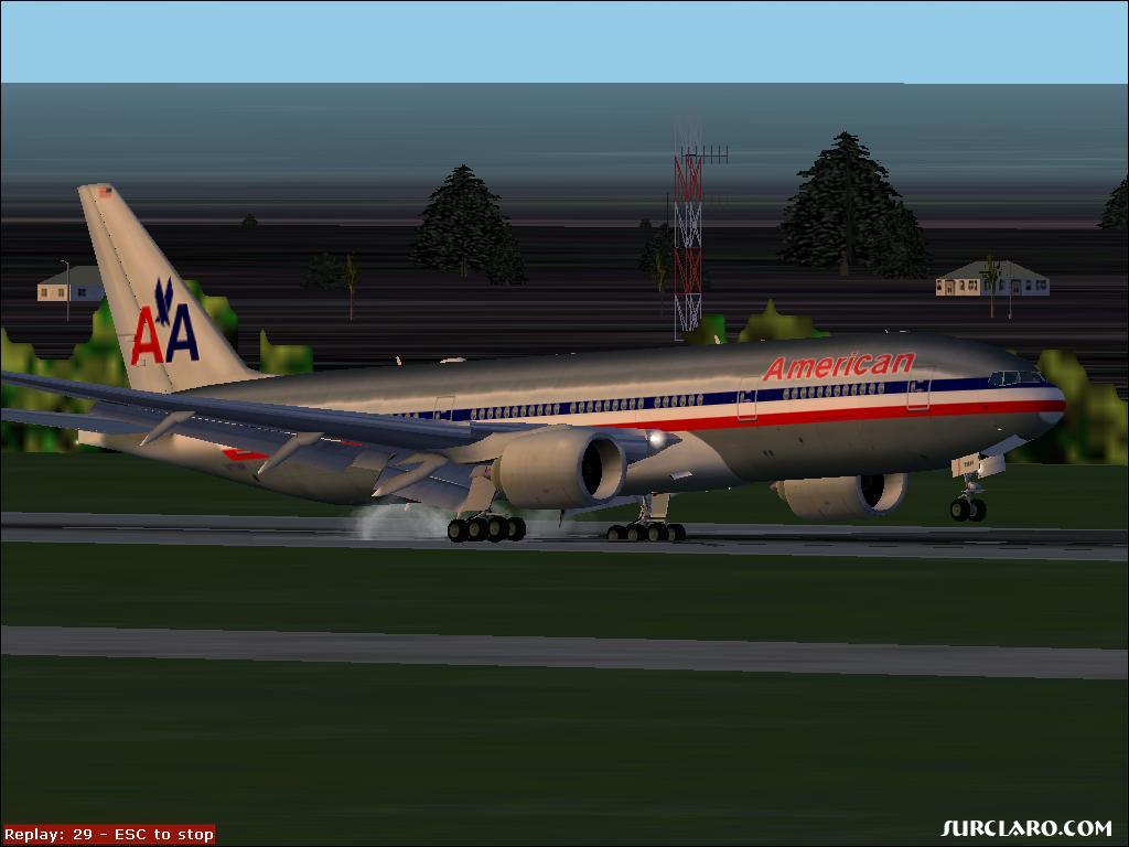 Boeing 777 Landing
