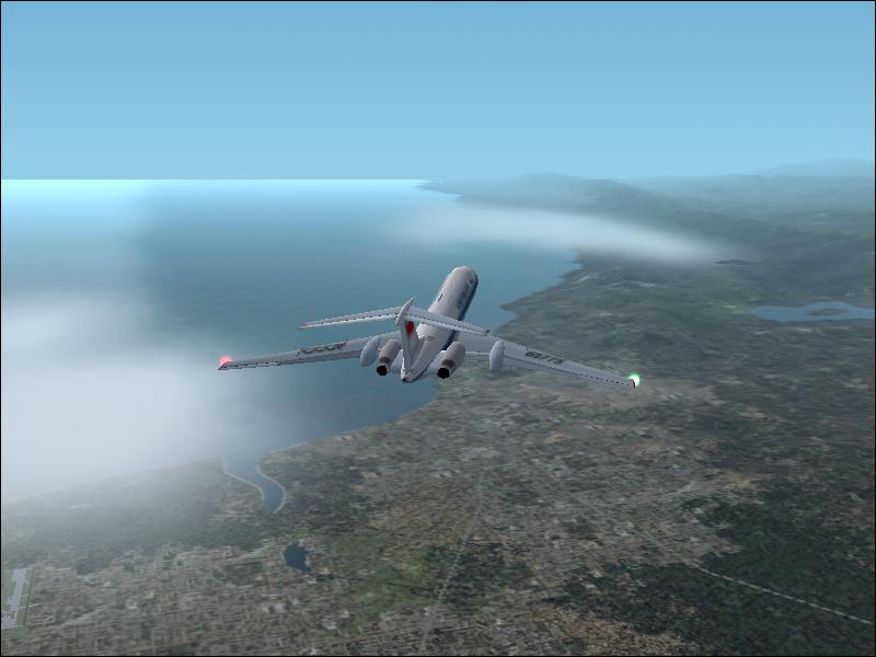 From KLAX to KSFo with Tupolev 134