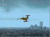Naboo Starfighter over New York