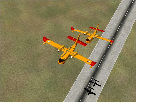 2 Canadairs taking off