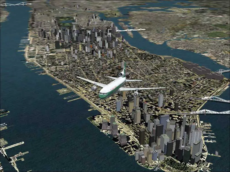 Lockheed Tristar over Manhattan