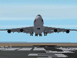 Thai B747-400 Landing