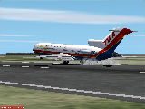 landing twa 727