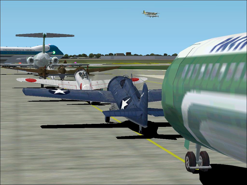 Waiting to go to an airshow