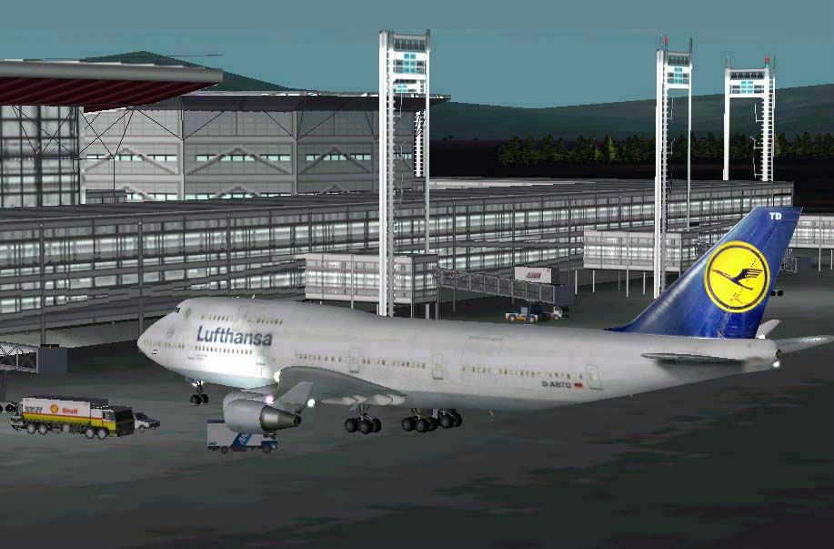 747 Lufthansa in Santiago