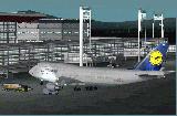 747 Lufthansa in Santiago