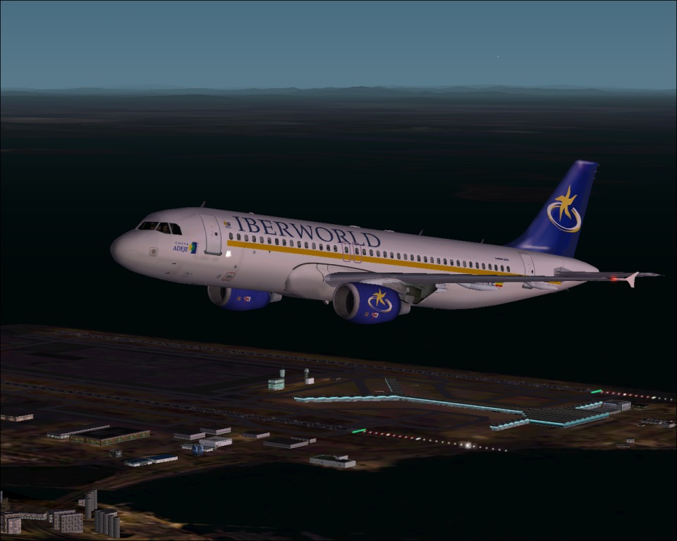 Airbus into Hong Kong