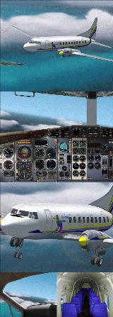 Fs2002 Convair 580 Plane And Panel The Cv-580 Island Hopper Features Improved Flight Dynam — 1