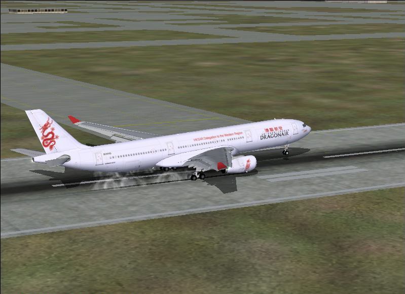 A330 touchdown