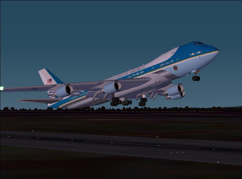 AF1 takeoff