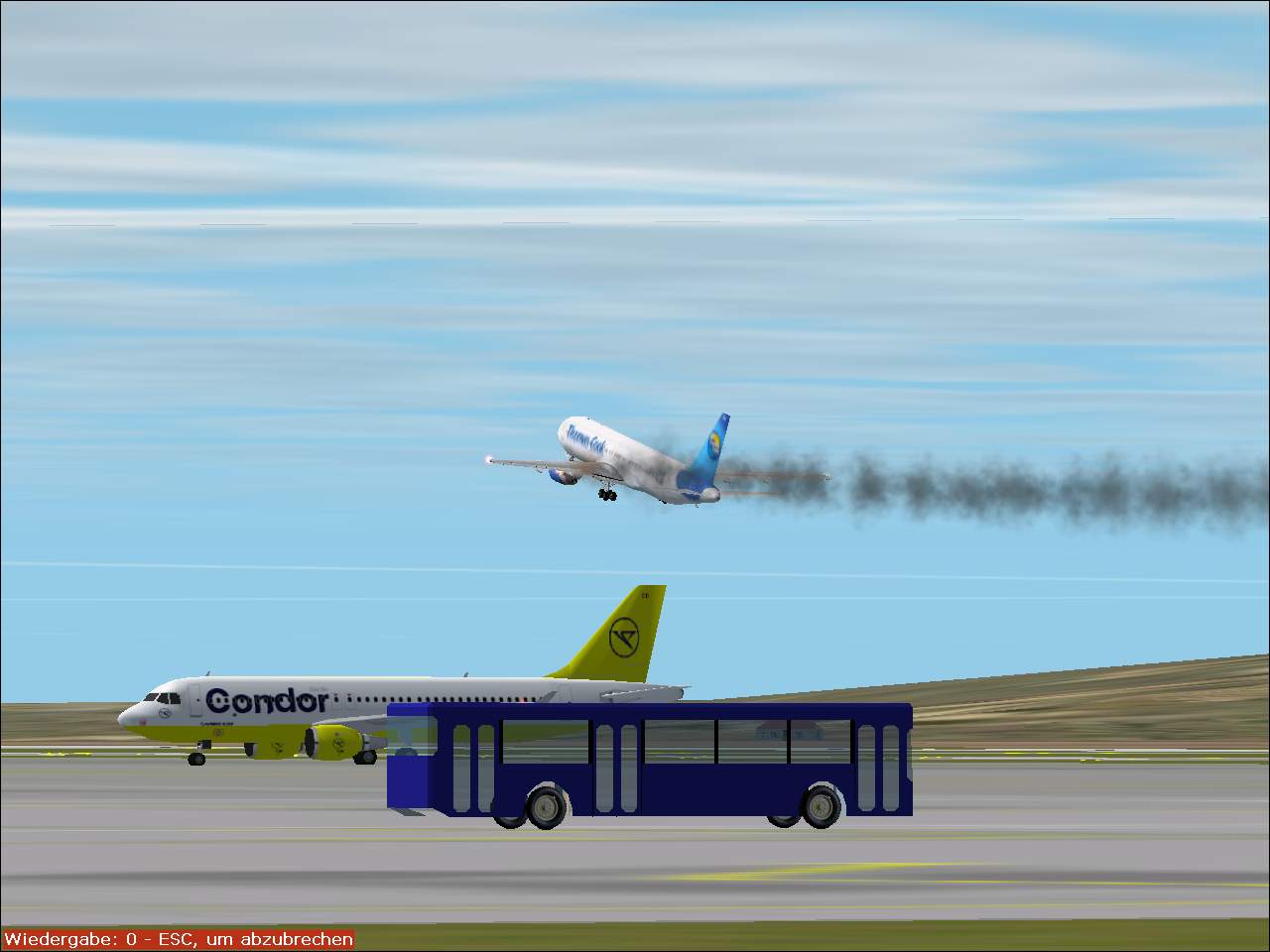 request emergancy landing