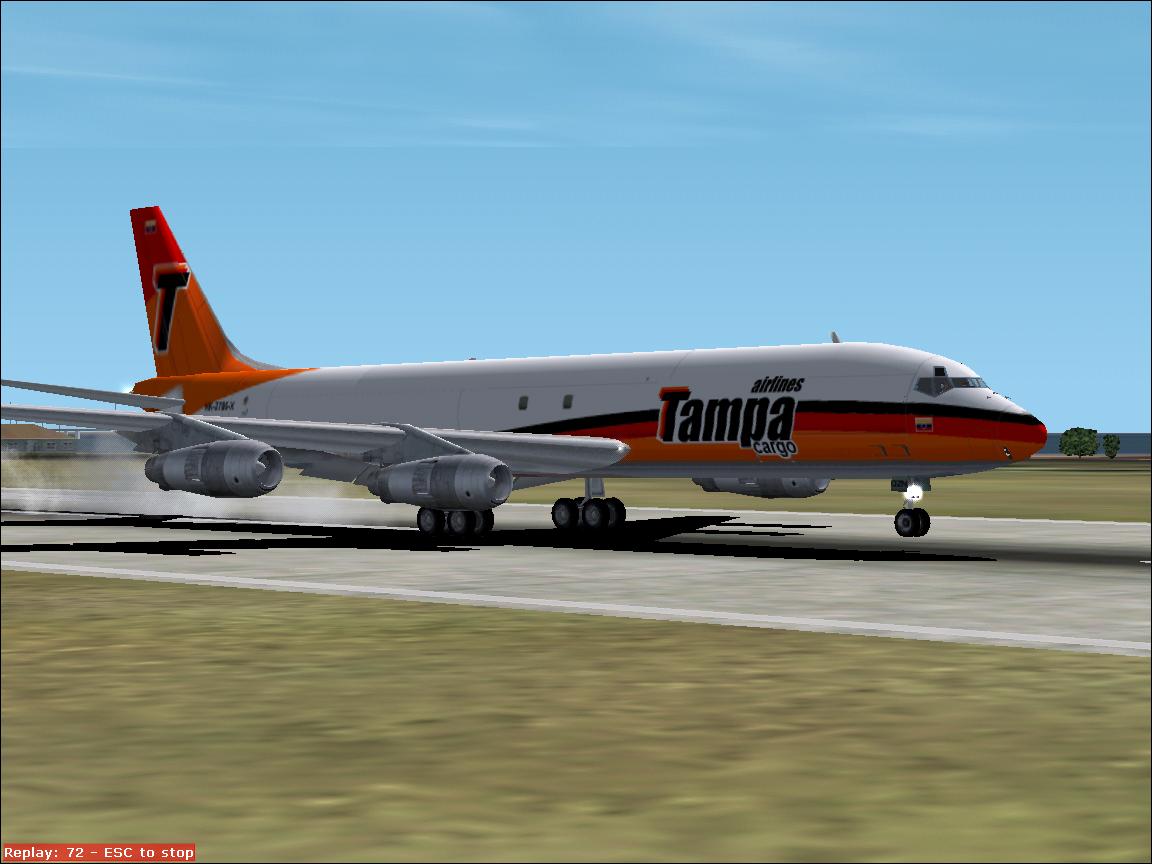 Landing DC-8 cargo in Tampa Int