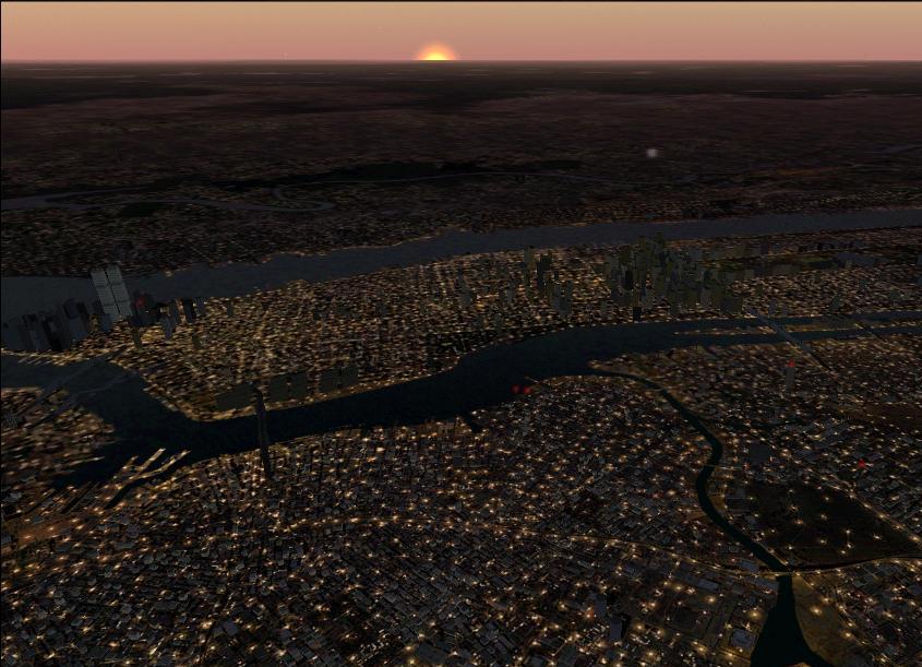 New York Dusk Street Lights