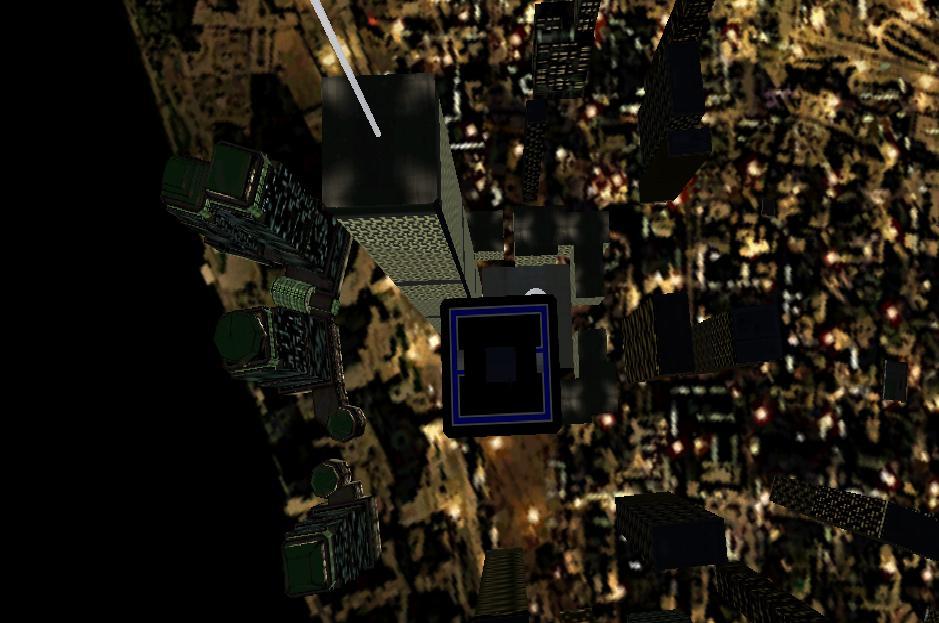 Above the WTC at night