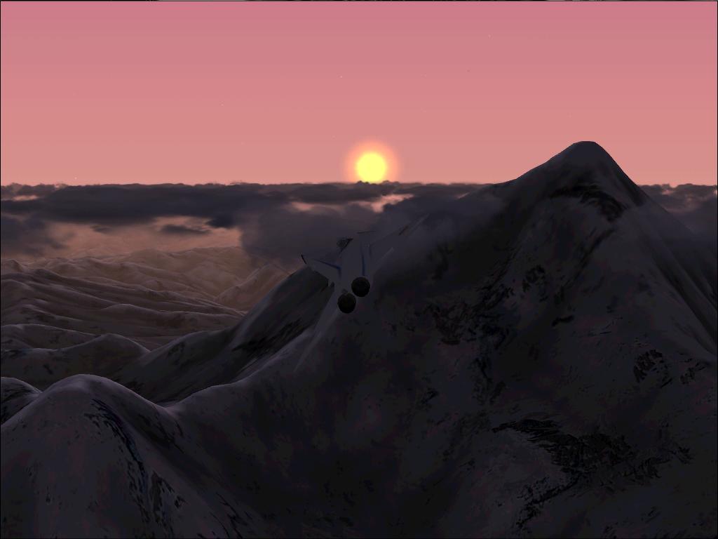 Mirage 4000 at Everest at sunrise