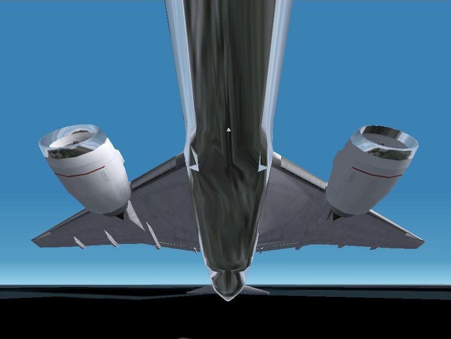 Elongated American Airlines