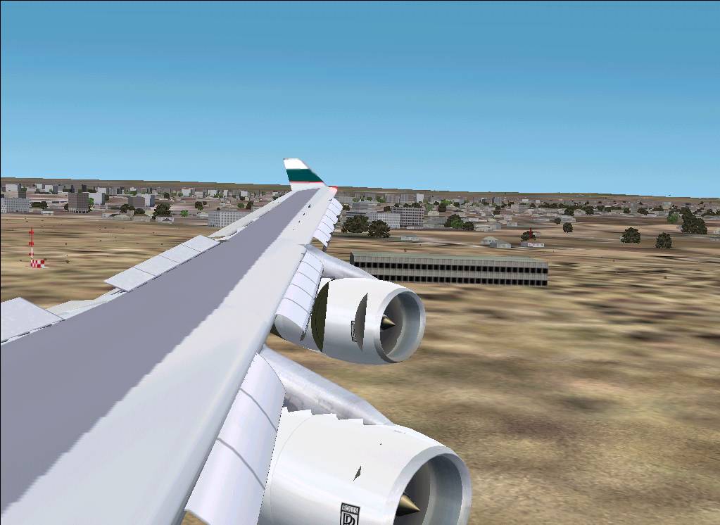 seconds before touchdown