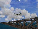 Bf-109 over train bridge