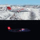 Fs2002 Avro Rj100 In Swiss Colors, The Airline Replacing Switzerlands Crossair And Swissai — 1